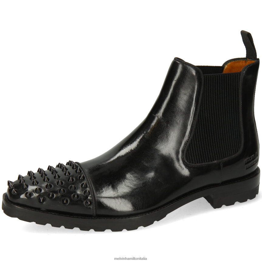esso Melvin & Hamilton uomini Lewis 57 nero stivaletti DLT2BB78