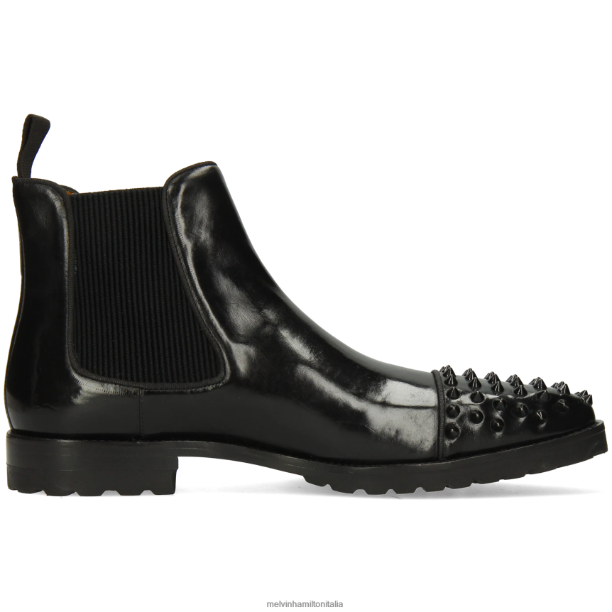 esso Melvin & Hamilton uomini Lewis 57 nero stivaletti DLT2BB78