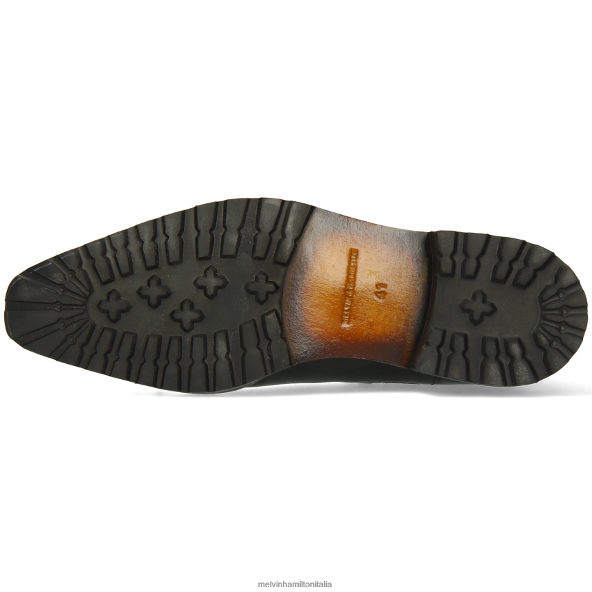 esso Melvin & Hamilton uomini Lewis 57 nero stivaletti DLT2BB78