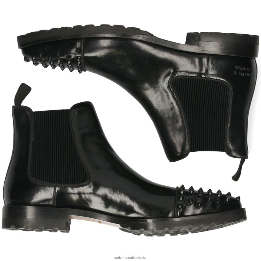 esso Melvin & Hamilton uomini Lewis 57 nero stivaletti DLT2BB78