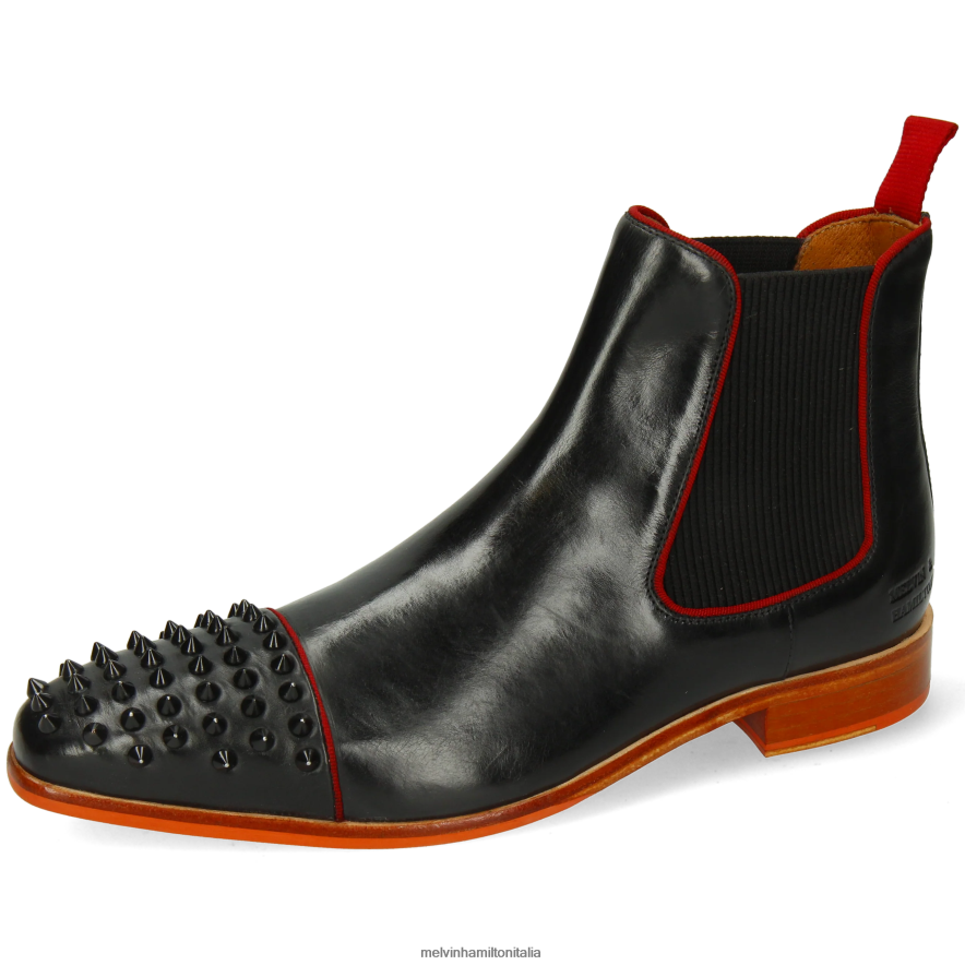 esso Melvin & Hamilton uomini Lewis 57 nero stivaletti L80P2P8