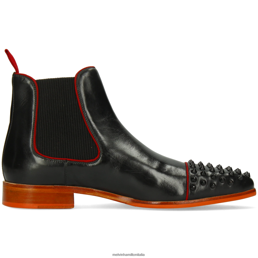 esso Melvin & Hamilton uomini Lewis 57 nero stivaletti L80P2P8