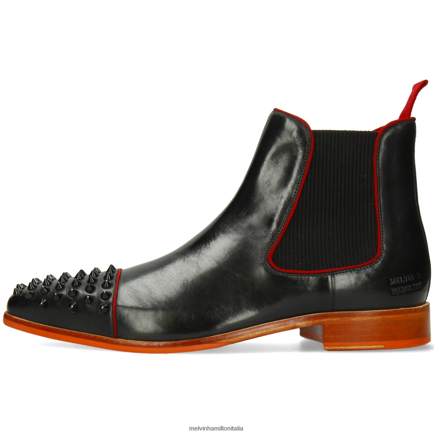 esso Melvin & Hamilton uomini Lewis 57 nero stivaletti L80P2P8