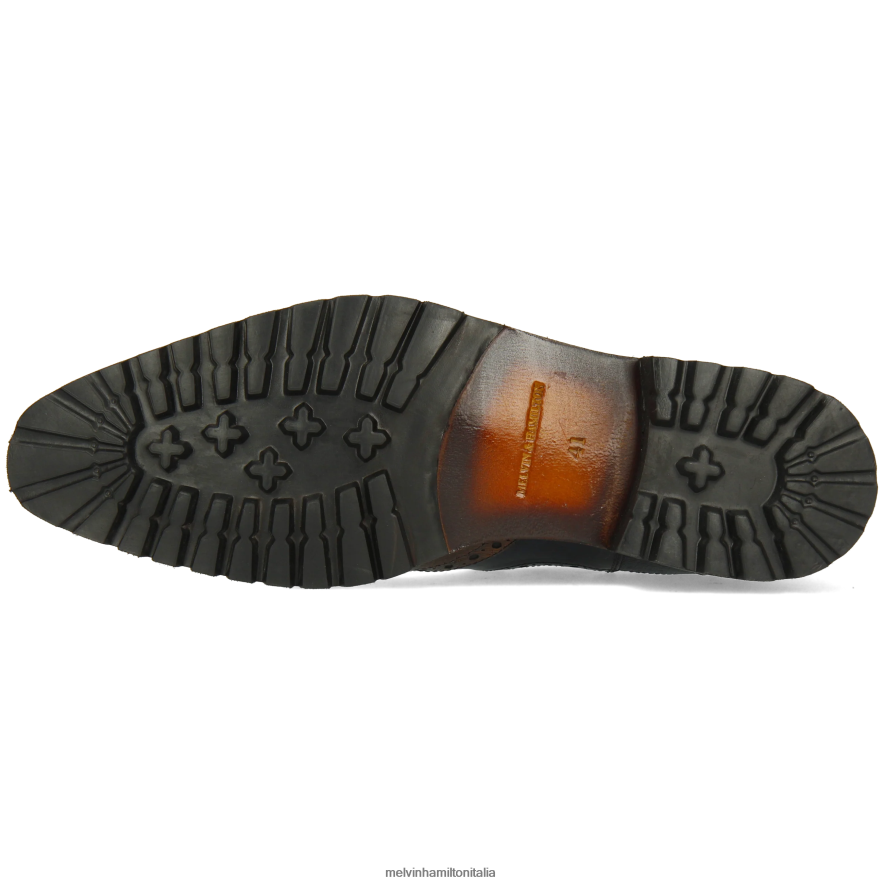 esso Melvin & Hamilton uomini Martino 5 blu stivaletti L80P2P19