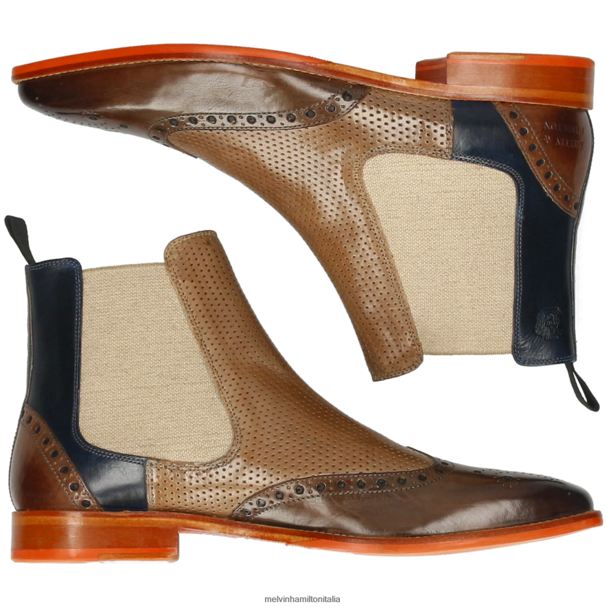 esso Melvin & Hamilton uomini Martino 5 marrone stivaletti L80P2P43