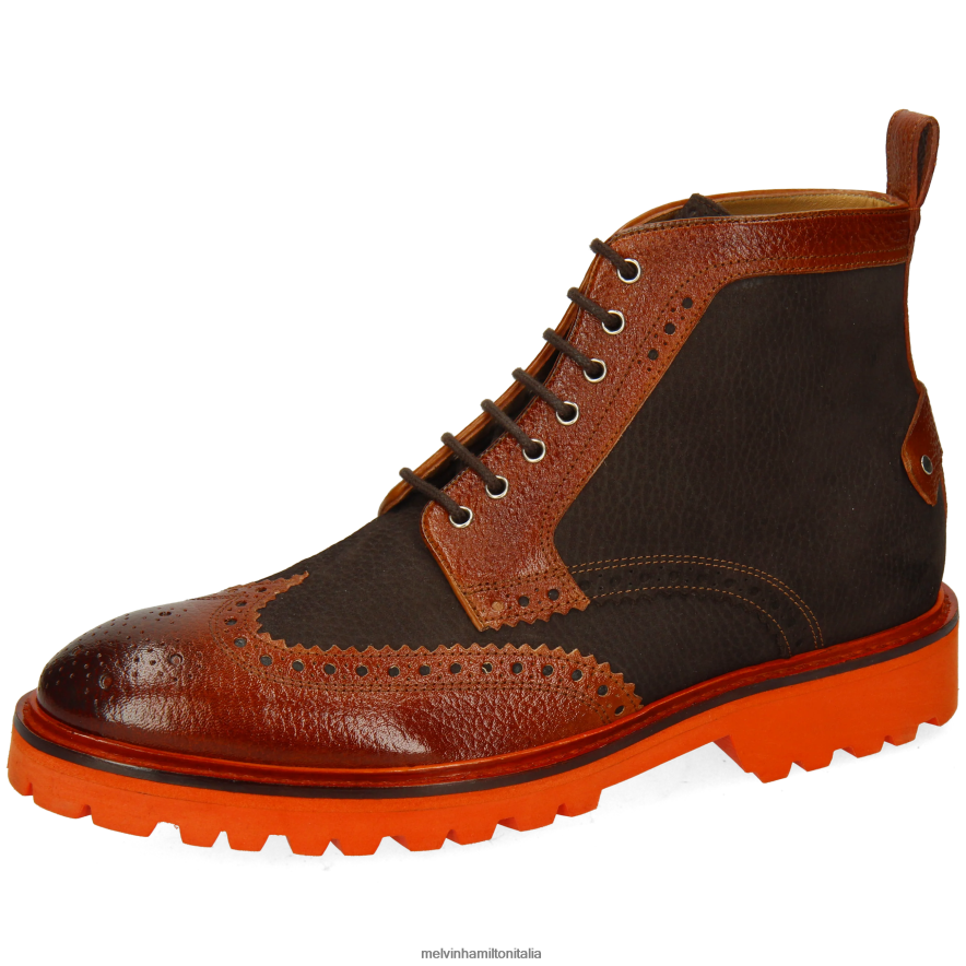 esso Melvin & Hamilton uomini Matteo 48 marrone stivaletti L80P2P97