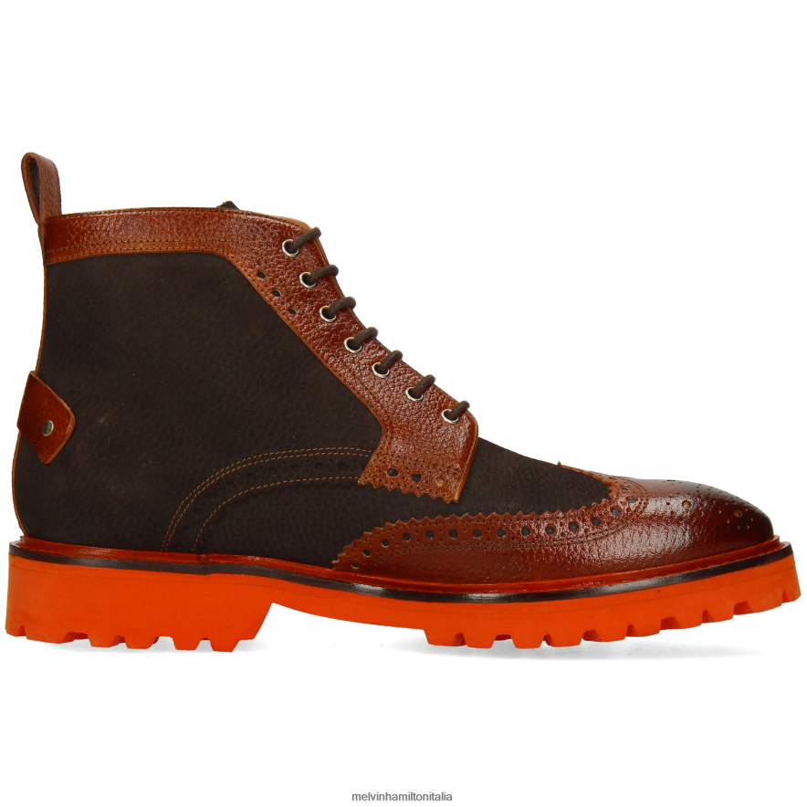 esso Melvin & Hamilton uomini Matteo 48 marrone stivaletti L80P2P97