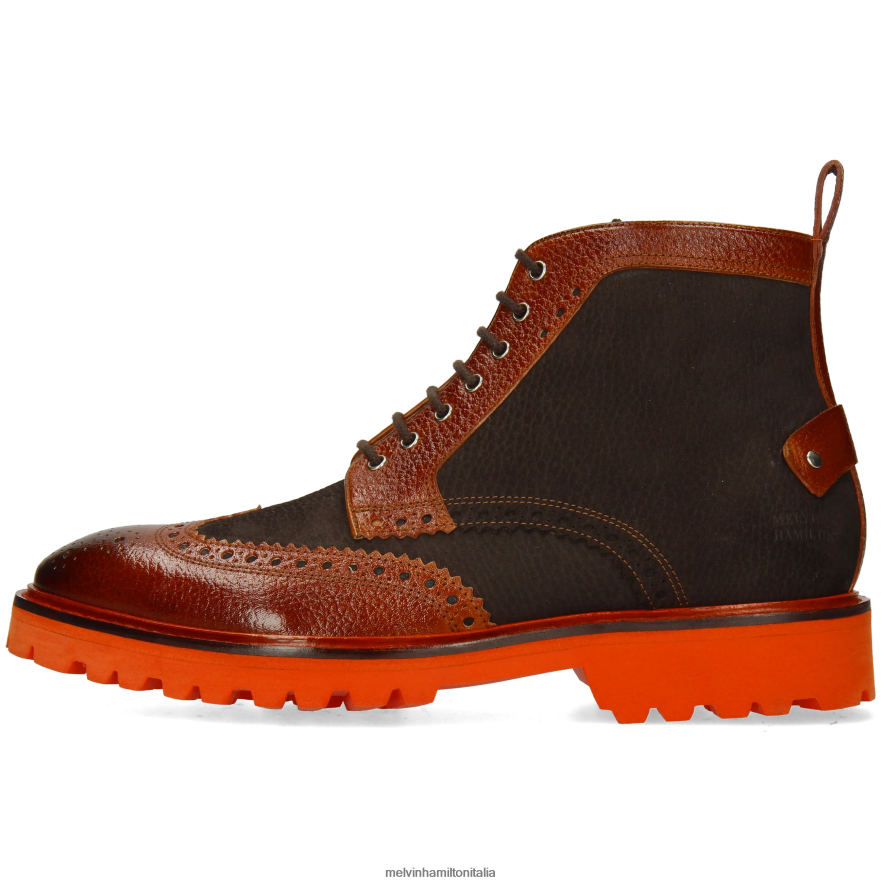 esso Melvin & Hamilton uomini Matteo 48 marrone stivaletti L80P2P97