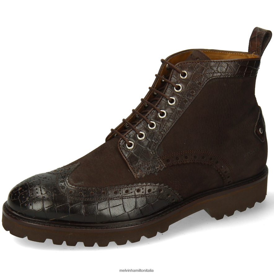 esso Melvin & Hamilton uomini Matteo 48 marrone stivaletti L80P2P98