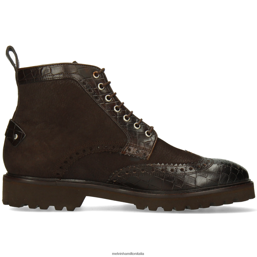 esso Melvin & Hamilton uomini Matteo 48 marrone stivaletti L80P2P98