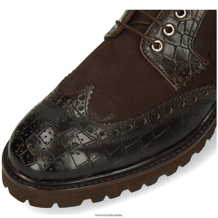 esso Melvin & Hamilton uomini Matteo 48 marrone stivaletti L80P2P98