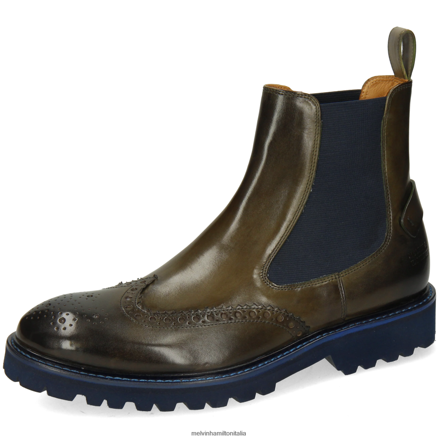 esso Melvin & Hamilton uomini Matteo 49 cachi stivaletti L80P2P82
