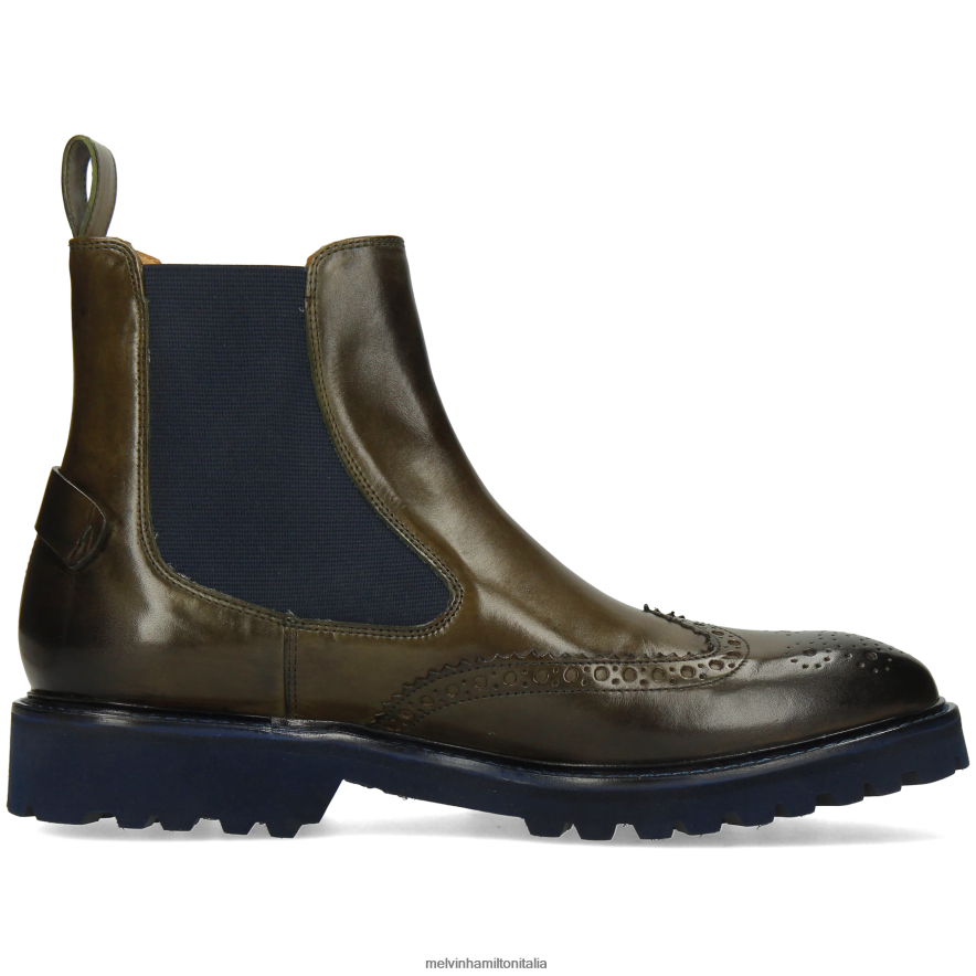 esso Melvin & Hamilton uomini Matteo 49 cachi stivaletti L80P2P82
