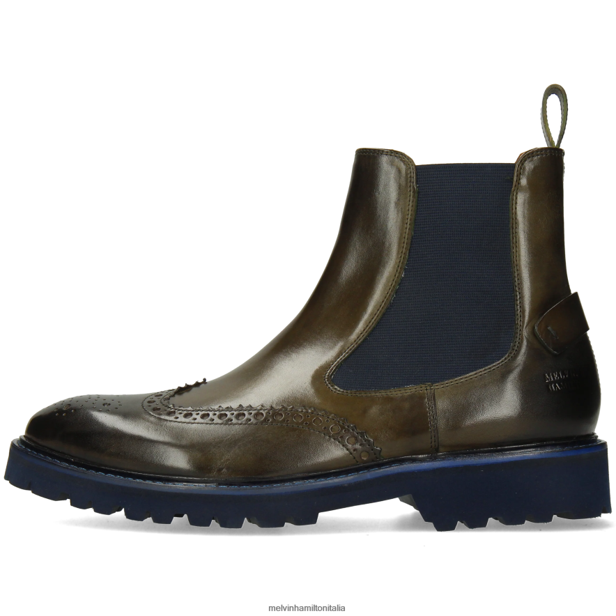 esso Melvin & Hamilton uomini Matteo 49 cachi stivaletti L80P2P82