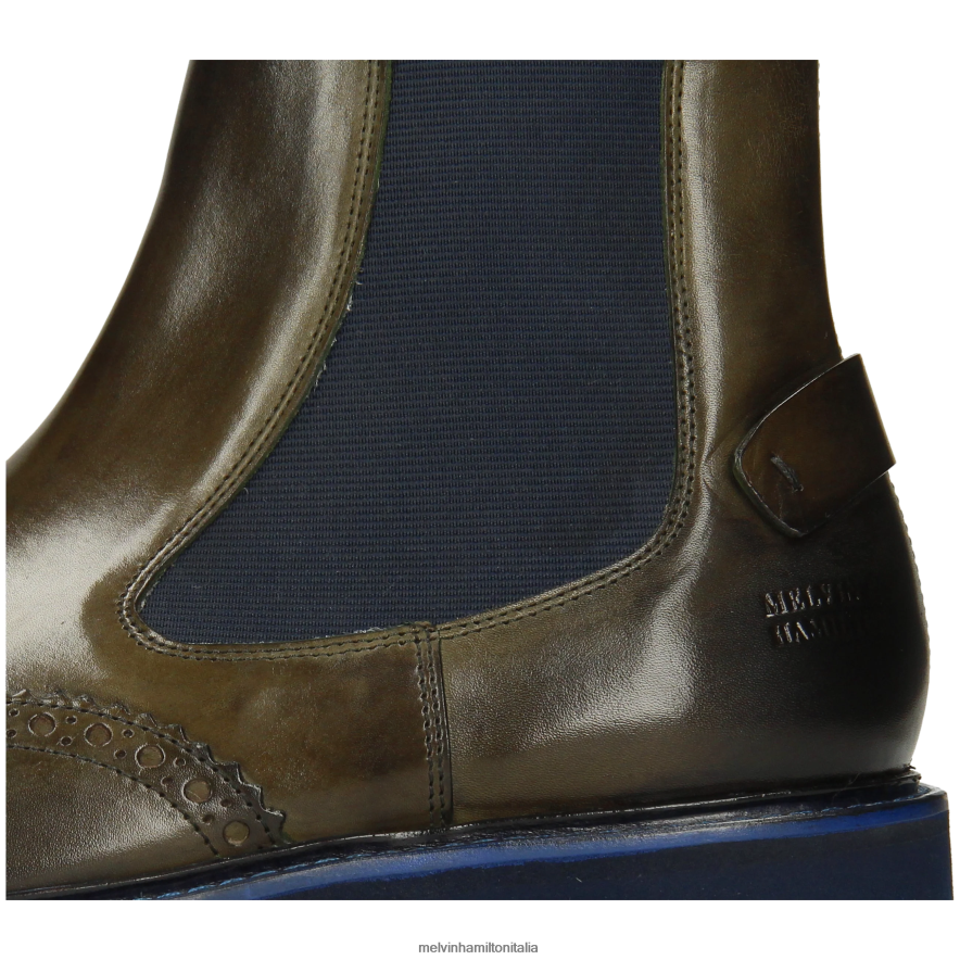 esso Melvin & Hamilton uomini Matteo 49 cachi stivaletti L80P2P82
