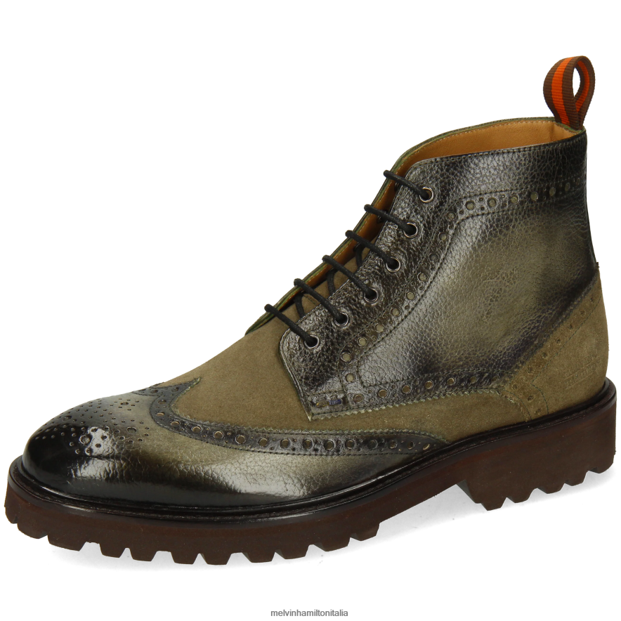 esso Melvin & Hamilton uomini Matteo 7 cachi stivaletti L80P2P75