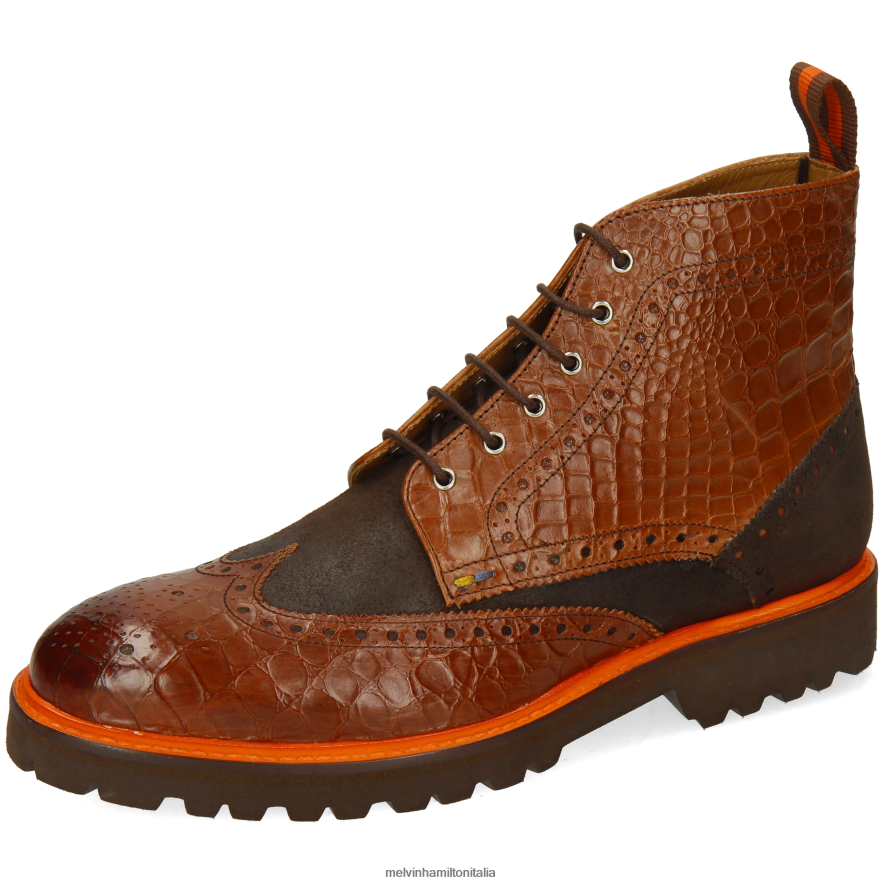 esso Melvin & Hamilton uomini Matteo 7 marrone stivaletti L80P2P96