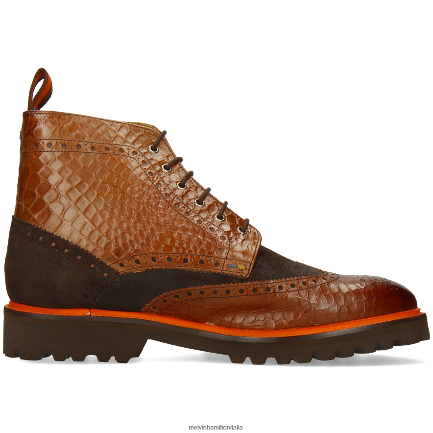 esso Melvin & Hamilton uomini Matteo 7 marrone stivaletti L80P2P96