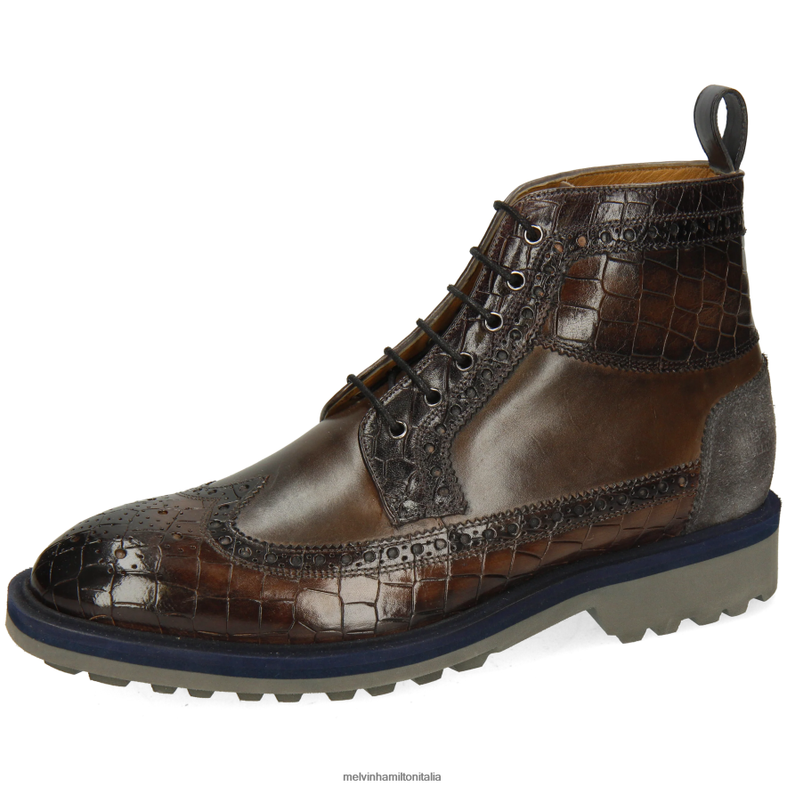 esso Melvin & Hamilton uomini Matteo 9 grigio stivaletti L80P2P66