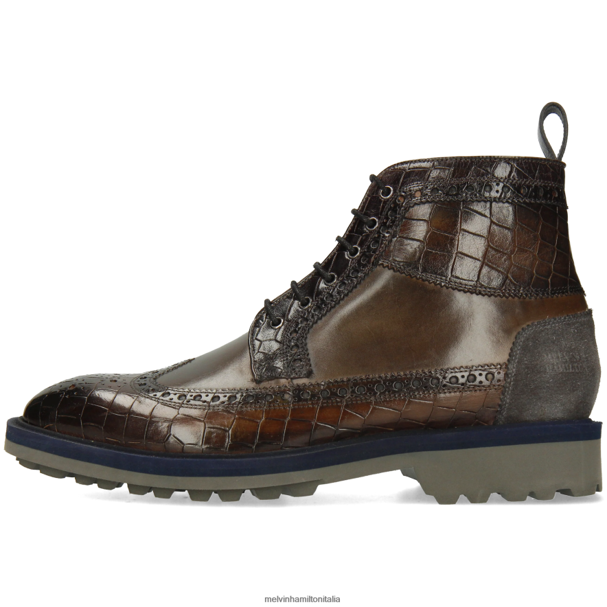 esso Melvin & Hamilton uomini Matteo 9 grigio stivaletti L80P2P66