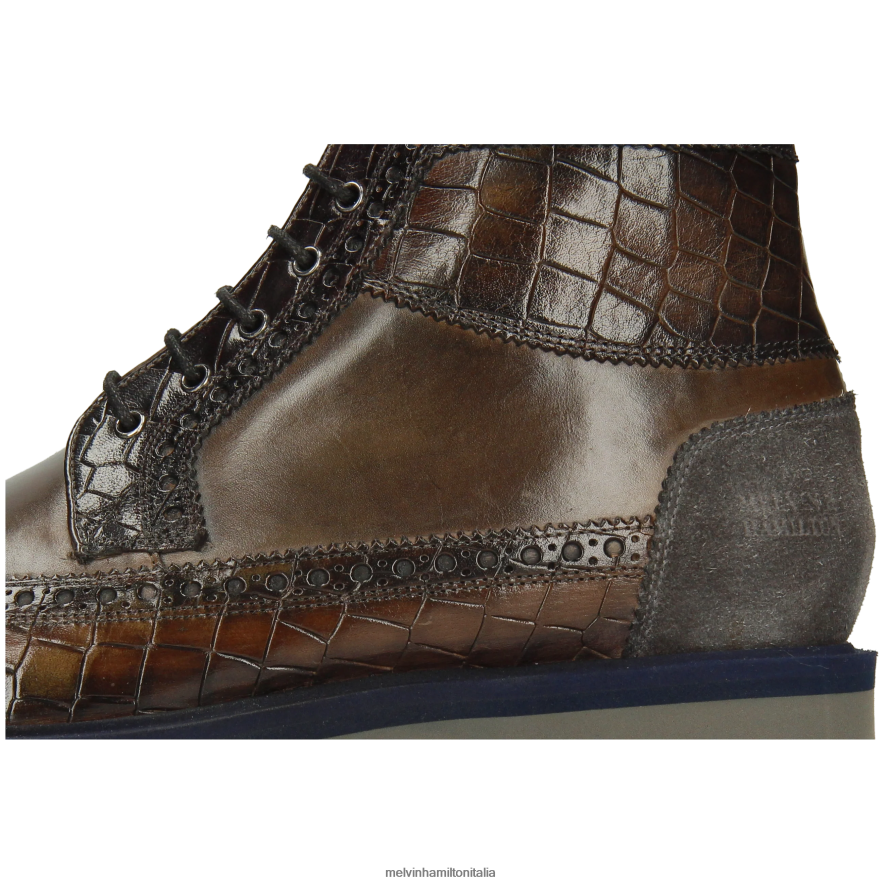 esso Melvin & Hamilton uomini Matteo 9 grigio stivaletti L80P2P66