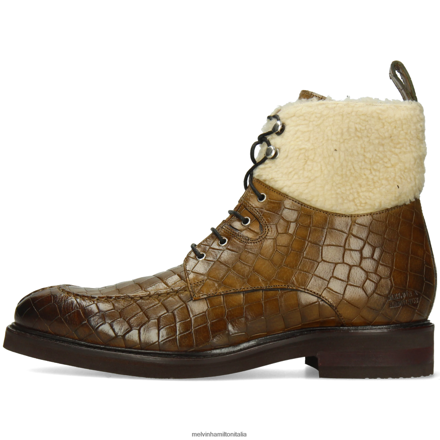 esso Melvin & Hamilton uomini Parker 3 cachi stivaletti L80P2P57