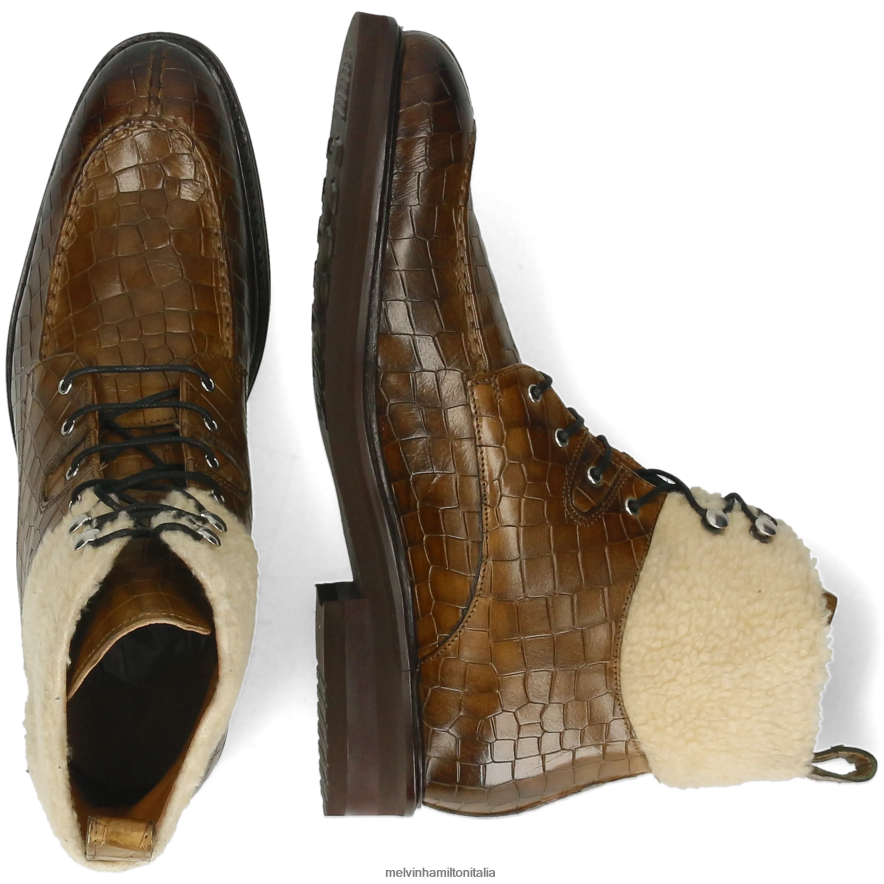 esso Melvin & Hamilton uomini Parker 3 cachi stivaletti L80P2P57