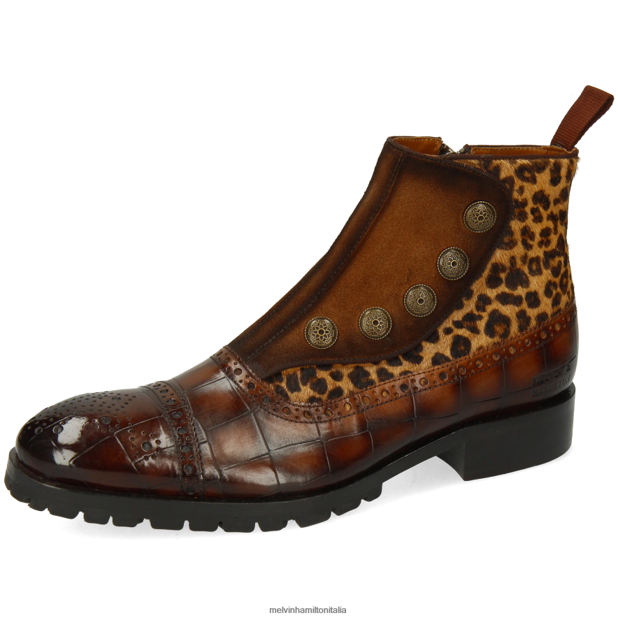 esso Melvin & Hamilton uomini Patrizio 22 marrone stivaletti L80P2P92