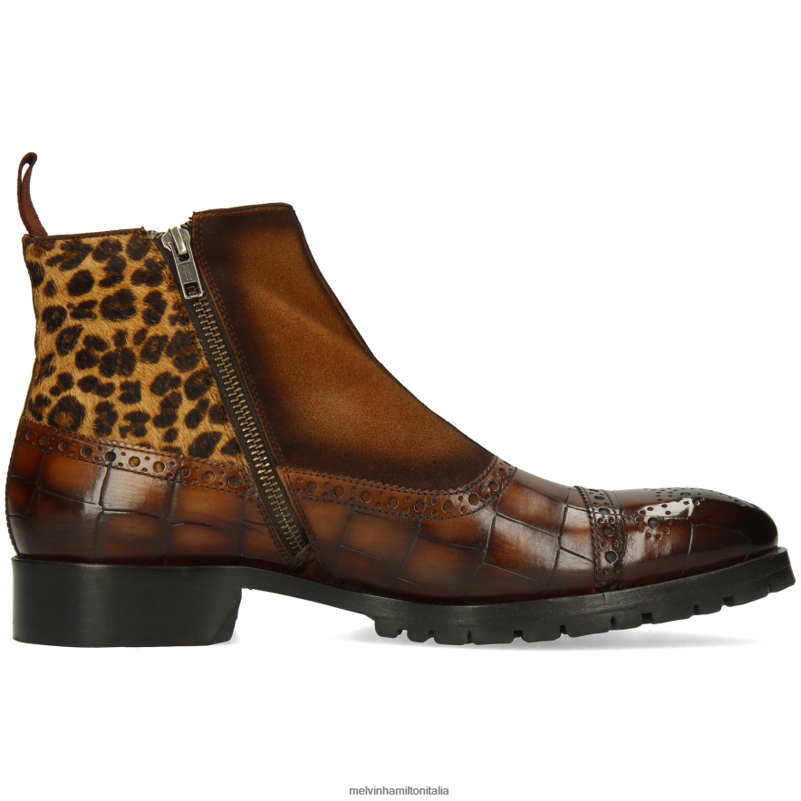 esso Melvin & Hamilton uomini Patrizio 22 marrone stivaletti L80P2P92