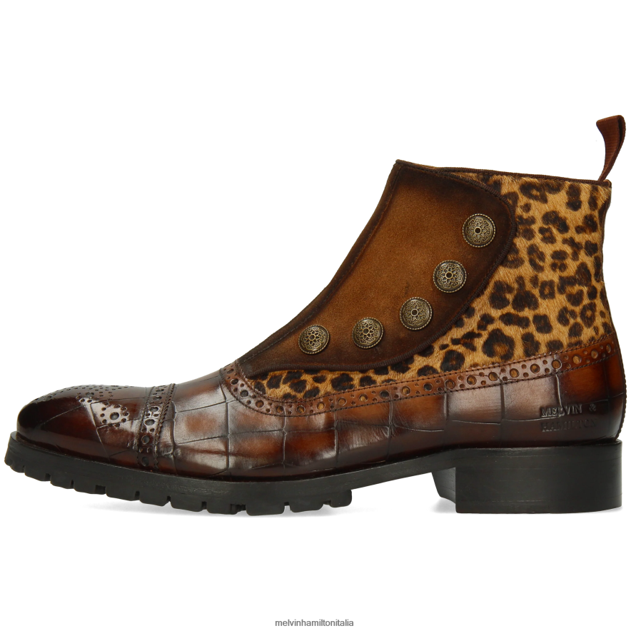 esso Melvin & Hamilton uomini Patrizio 22 marrone stivaletti L80P2P92