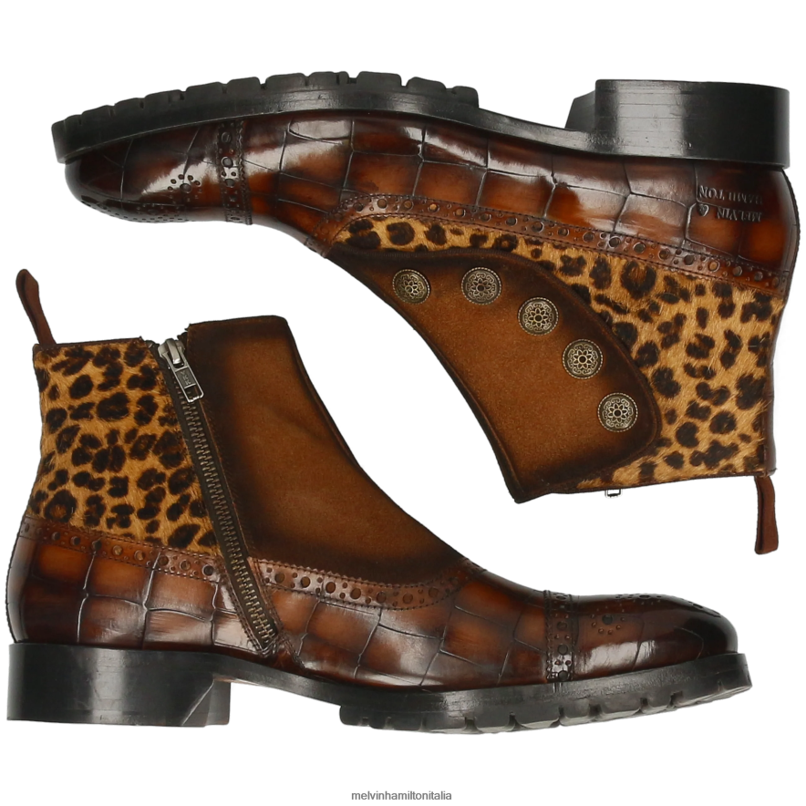 esso Melvin & Hamilton uomini Patrizio 22 marrone stivaletti L80P2P92