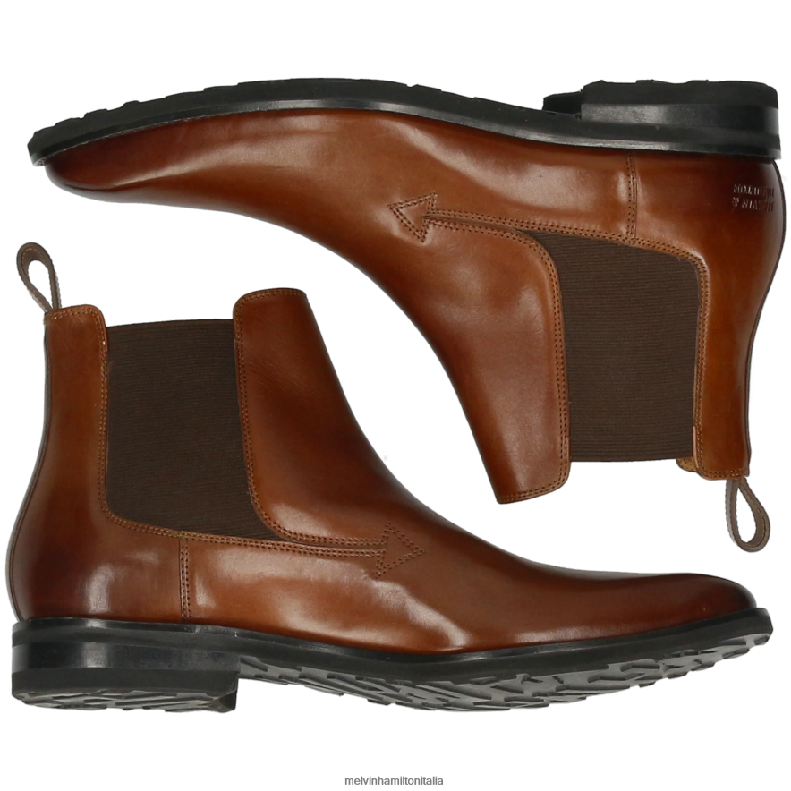esso Melvin & Hamilton uomini Ryder 12 marrone stivaletti L80P2P55