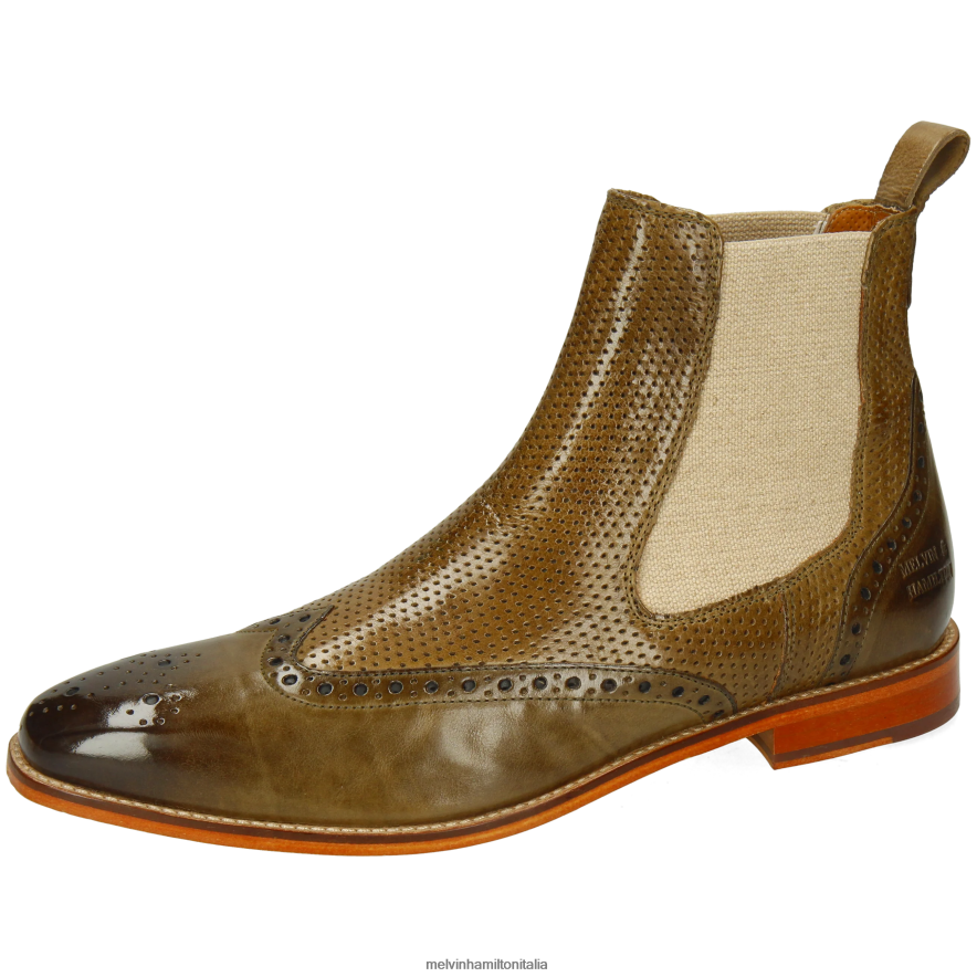 esso Melvin & Hamilton uomini alessio 9 cachi stivaletti L80P2P48