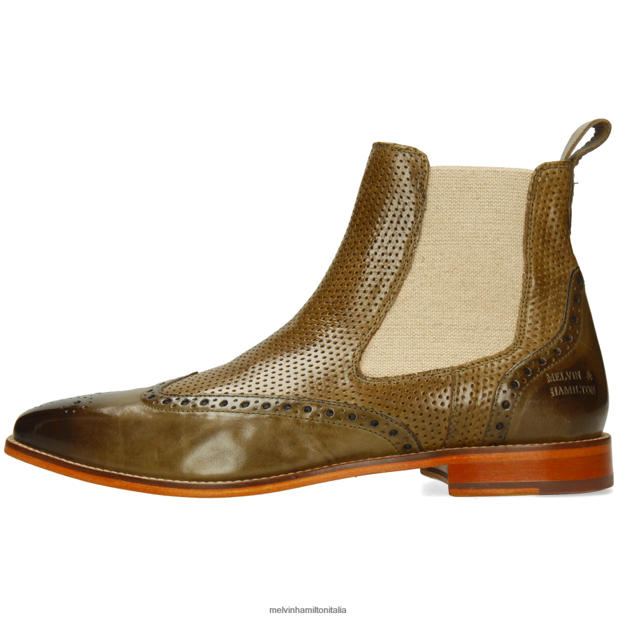 esso Melvin & Hamilton uomini alessio 9 cachi stivaletti L80P2P48