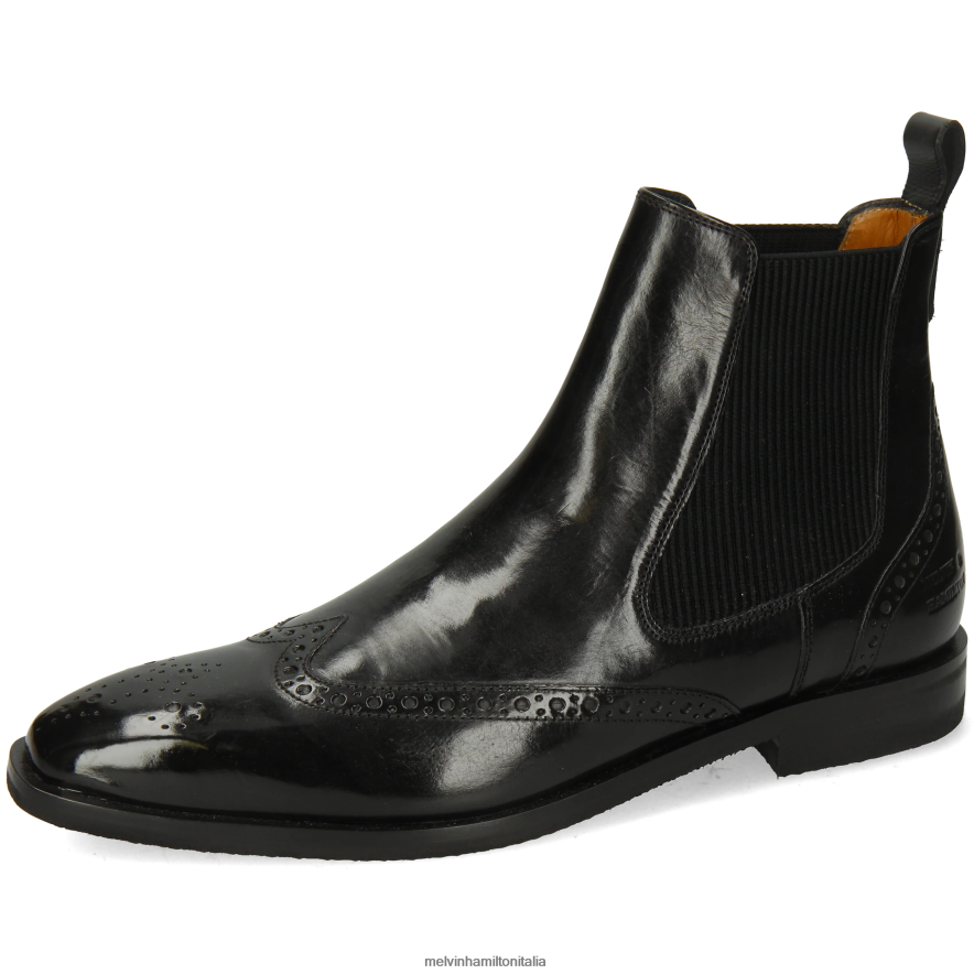 esso Melvin & Hamilton uomini alessio 9 nero stivaletti L80P2P74