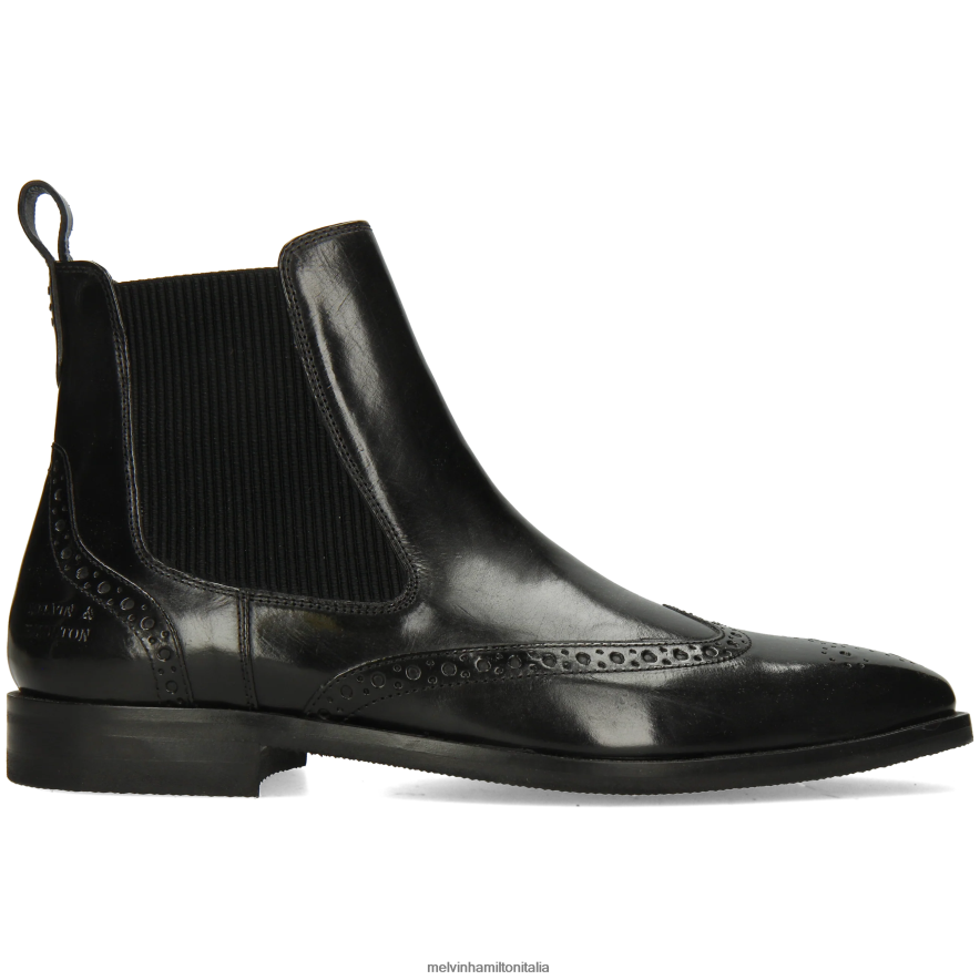 esso Melvin & Hamilton uomini alessio 9 nero stivaletti L80P2P74