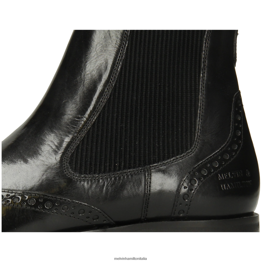 esso Melvin & Hamilton uomini alessio 9 nero stivaletti L80P2P74
