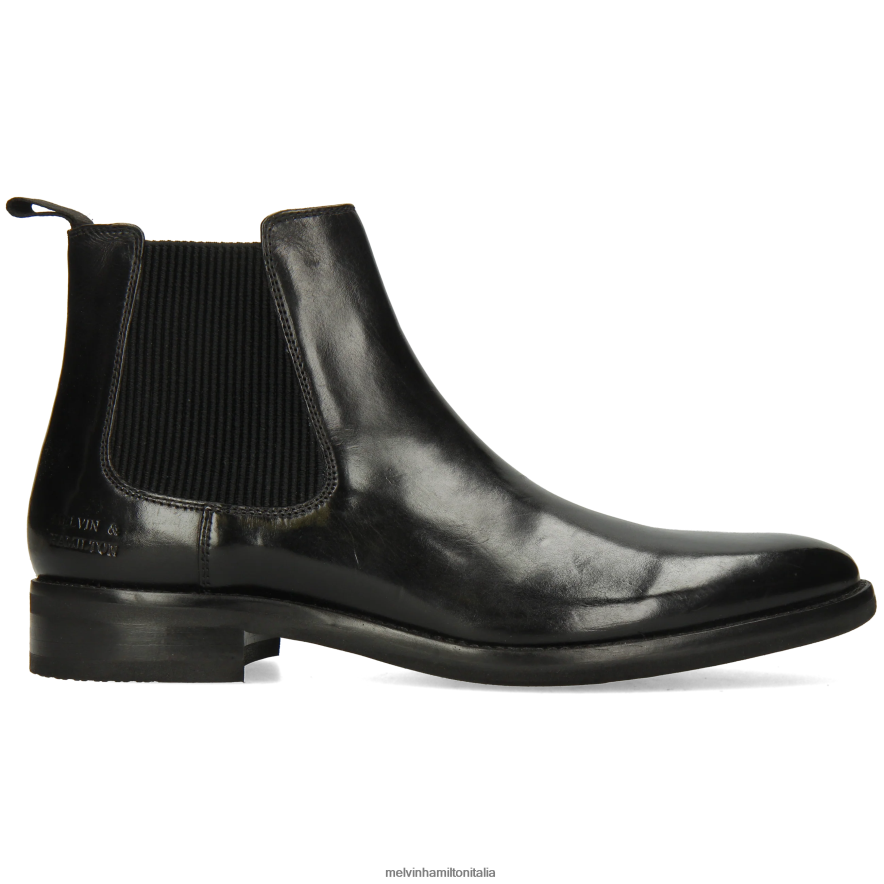 esso Melvin & Hamilton uomini clint 7 nero stivaletti L80P2P4