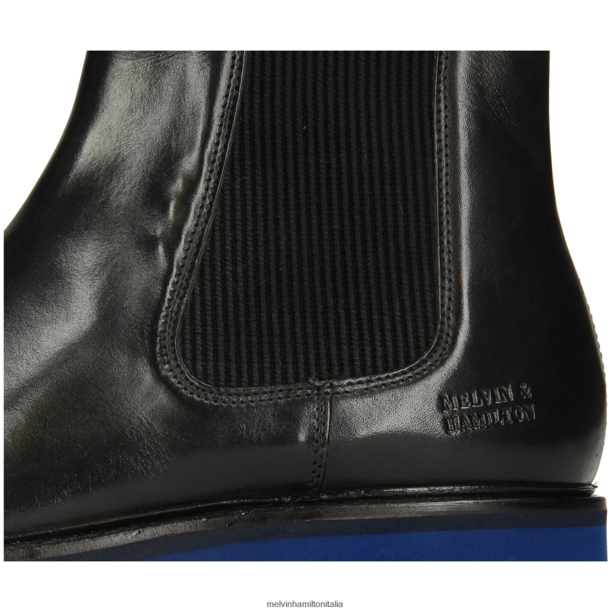 esso Melvin & Hamilton uomini destro 2 nero stivaletti L80P2P65