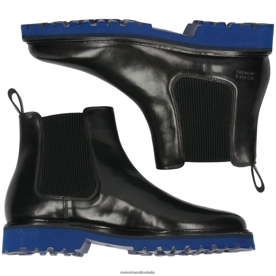 esso Melvin & Hamilton uomini destro 2 nero stivaletti L80P2P65