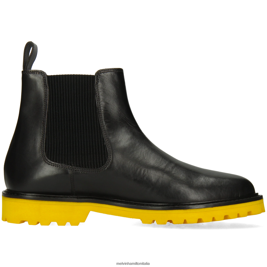 esso Melvin & Hamilton uomini destro 2 nero stivaletti L80P2P86