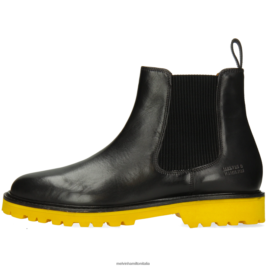 esso Melvin & Hamilton uomini destro 2 nero stivaletti L80P2P86