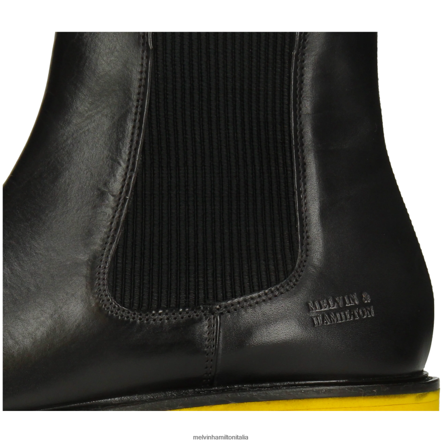 esso Melvin & Hamilton uomini destro 2 nero stivaletti L80P2P86