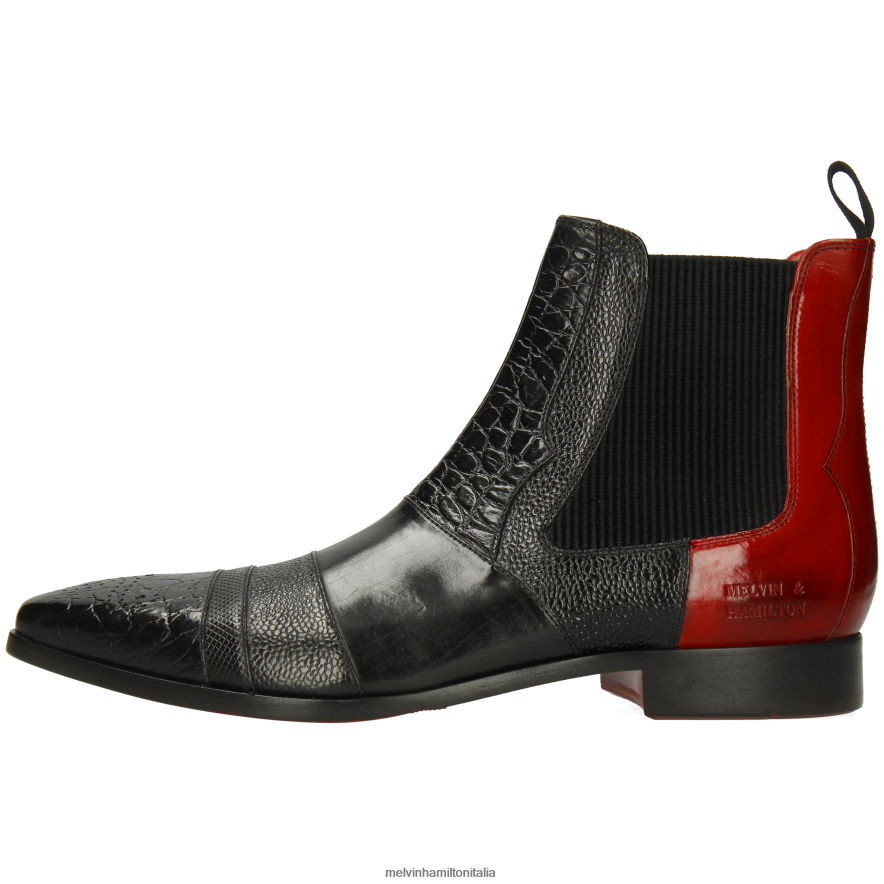 esso Melvin & Hamilton uomini elvis 12 nero stivaletti L80P2P11