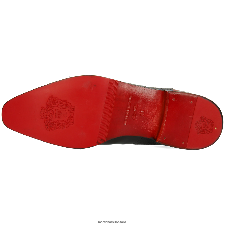 esso Melvin & Hamilton uomini elvis 12 nero stivaletti L80P2P11