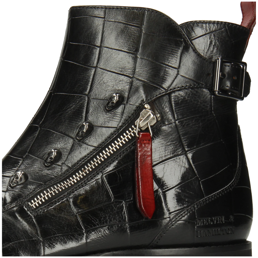 esso Melvin & Hamilton uomini elvis 25 nero stivaletti DLT2BB84