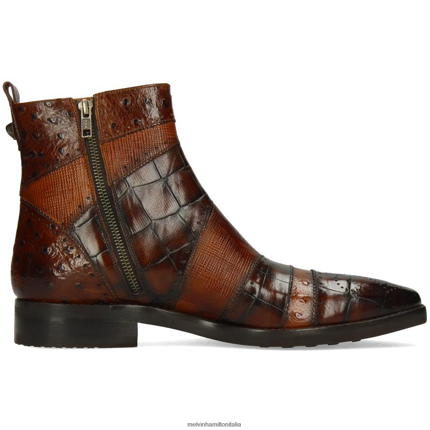 esso Melvin & Hamilton uomini elvis 26 marrone stivaletti L80P2P95