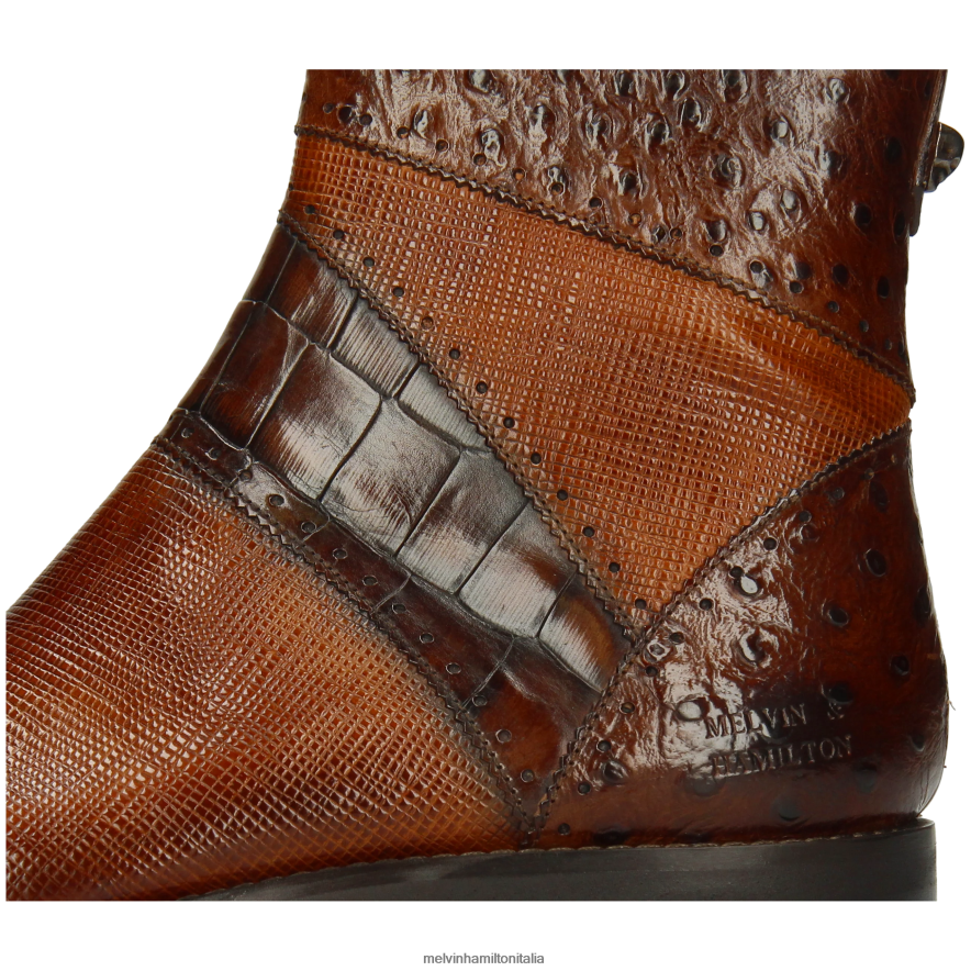 esso Melvin & Hamilton uomini elvis 26 marrone stivaletti L80P2P95