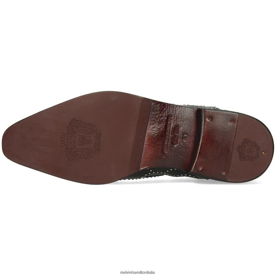 esso Melvin & Hamilton uomini elvis 81 nero stivaletti L80P2P114