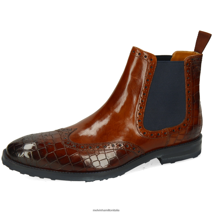 esso Melvin & Hamilton uomini flynn 2 marrone stivaletti L80P2P28